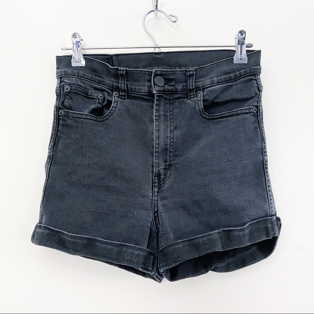 MONKI Asos Black Denim Jean Shorts Size 29